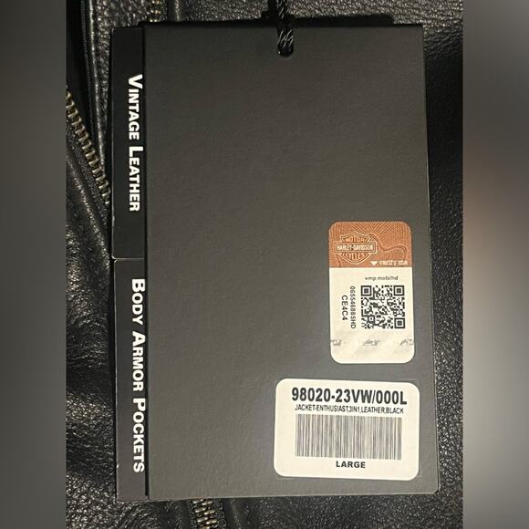 Harley Davidson 3 in 1 leather motorcycle jacket large NWT women's - Picture 14 of 14